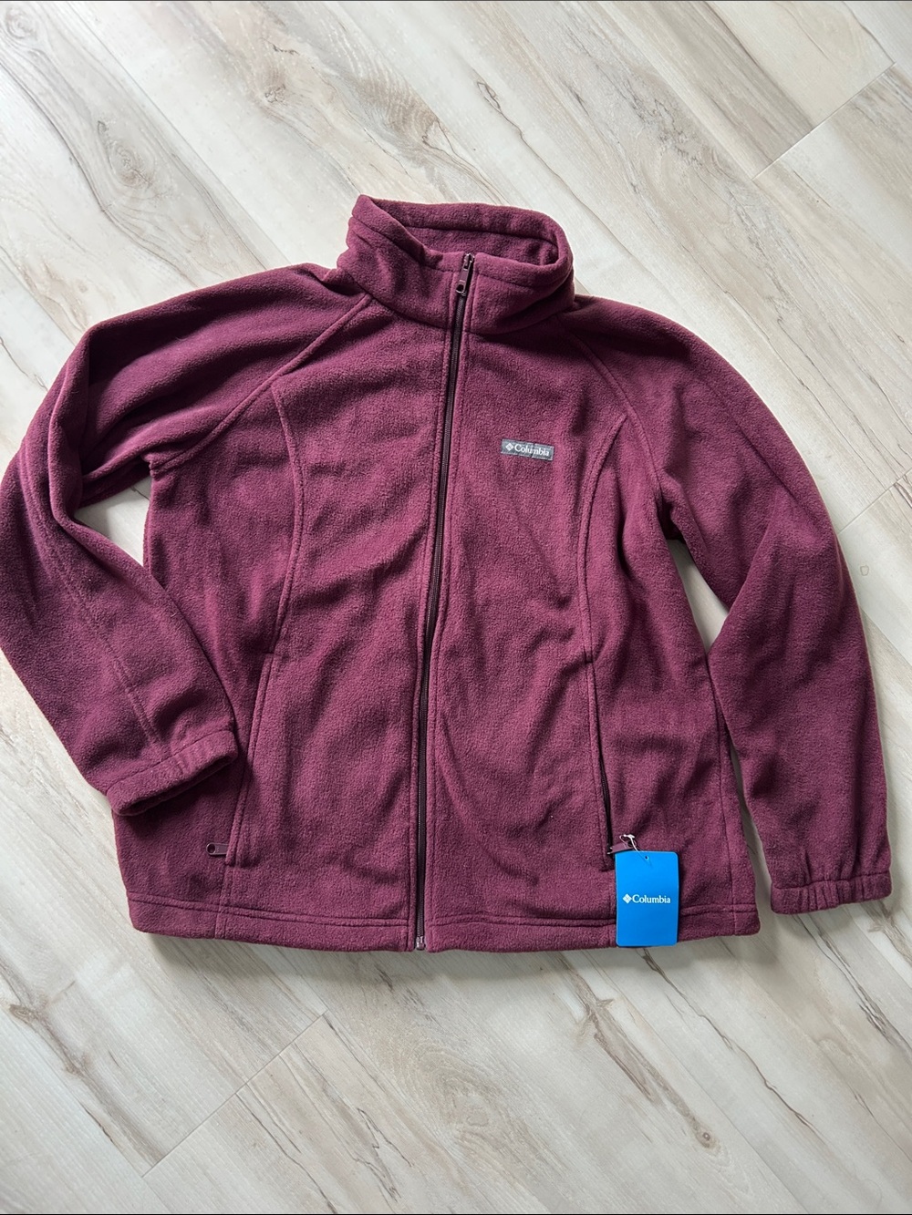 Columbia Women’s Maroon Full-Zip Fleece Jacket
